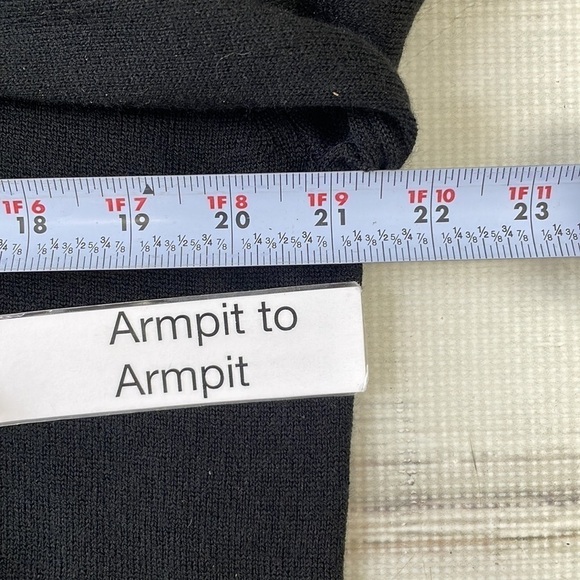 Nordstrom Sweater Wool Beaded Black White Size Medium M - Picture 13 of 14